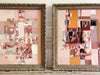 A 1950's Abstract Pale Pink Acrylic on Card in Montparnasse Frame II