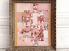 A 1950's Abstract Pale Pink Acrylic on Card in Montparnasse Frame II