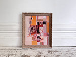 A 1950's Abstract Acrylic on Card in Montparnasse Frame III