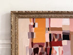A 1950's Abstract Acrylic on Card in Montparnasse Frame III