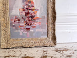 A 1950's Abstract Acrylic on Card in Montparnasse Frame I