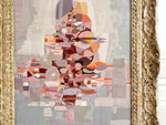 A 1950's Abstract Acrylic on Card in Montparnasse Frame I