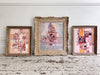 A 1950's Abstract Pale Pink Acrylic on Card in Montparnasse Frame II