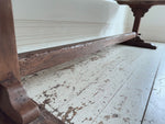 A Late 18th C/Early 19th C English Oak Trestle Table