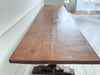 A Late 18th C/Early 19th C English Oak Trestle Table