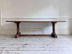 An 18th C French Elm Trestle Table