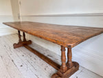 An 18th C French Elm Trestle Table