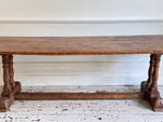 An 18th C French Elm Trestle Table