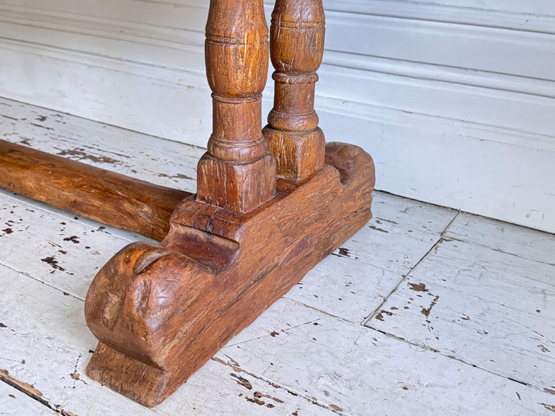 An 18th C French Elm Trestle Table