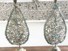 A Pair of Antique Italian Beaded Wreath Table Lights