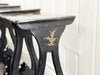 An Antique Nest of Black Lacquer Chinoiserie Tables