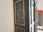 A 19th C Italian Two Door Cupboard with Chinoiserie Decoration