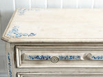 An 18th C Italian Three Drawer Commode with Later Decoration