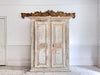 A Late 18th C Painted French Armoire with Reeded Decoration