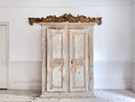 A Late 18th C Painted French Armoire with Reeded Decoration