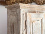 A Late 18th C Painted French Armoire with Reeded Decoration