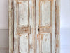 A Late 18th C Painted French Armoire with Reeded Decoration