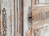 A Late 18th C Painted French Armoire with Reeded Decoration