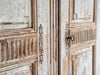 A Late 18th C Painted French Armoire with Reeded Decoration