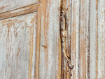A Late 18th C Painted French Armoire with Reeded Decoration