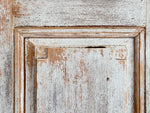 A Late 18th C Painted French Armoire with Reeded Decoration