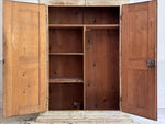 A Late 18th C Painted French Armoire with Reeded Decoration