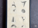 Four Antique French Monochrome Architectural Prints