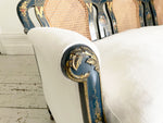 An Early 20th C Blue Lacquered Chinoiserie Sofa