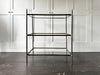 A Late 19th C French Brass Etagere with Three Adjustable Shelves