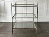 A Late 19th C French Brass Etagere with Three Adjustable Shelves