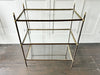 A Late 19th C French Brass Etagere with Three Adjustable Shelves