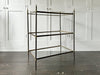 A Late 19th C French Brass Etagere with Three Adjustable Shelves