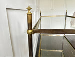 A Late 19th C French Brass Etagere with Three Adjustable Shelves