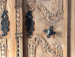 A Petite 18th C Carved Cupboard with Crest