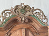 A Petite 18th C Carved Cupboard with Crest