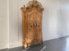 A Petite 18th C Carved Cupboard with Crest