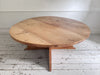 A Huge Circular Estate Made Cedar Wood Dining Table