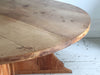 A Huge Circular Estate Made Cedar Wood Dining Table