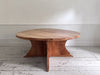 A Huge Circular Estate Made Cedar Wood Dining Table