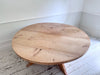A Huge Circular Estate Made Cedar Wood Dining Table