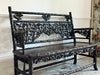 An Ornately Carved Late 19th C Chinese Hardwood Bench