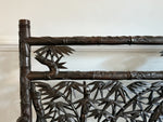 An Ornately Carved Late 19th C Chinese Hardwood Bench