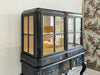 A Late 19th C Chinoiserie Lacquered & Glazed Cabinet on Stand