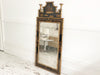 A 19th C Italian Black Lacquer Chinoiserie Mirror with Pagoda Top