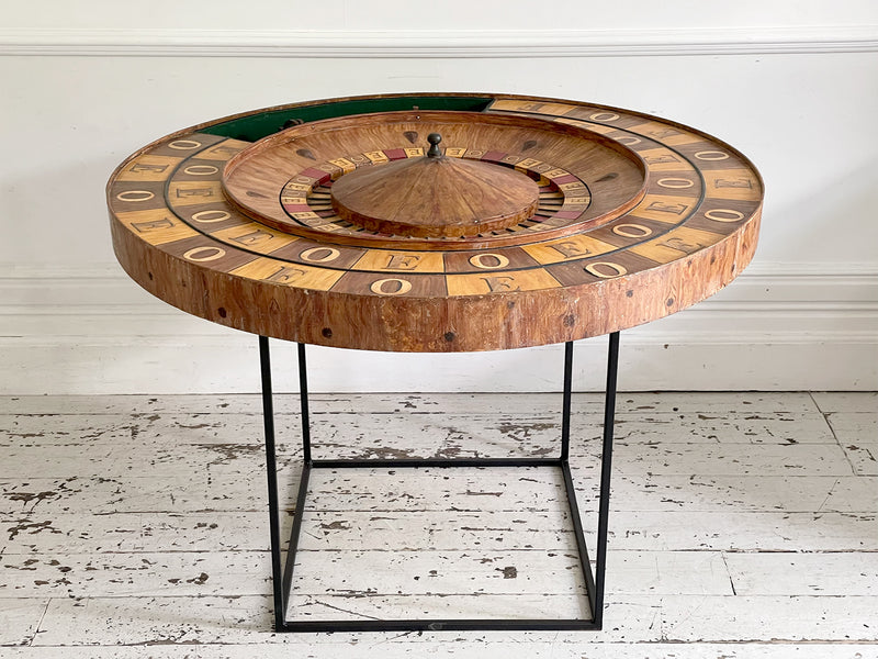 A 19th C EO Roulette Wheel on Stand