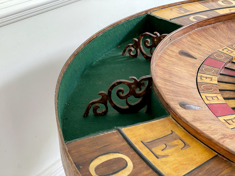 A 19th C EO Roulette Wheel on Stand