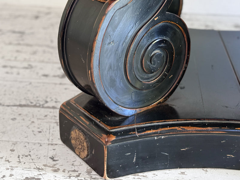 A 1920's Regency Style Ebonised Extending Dining Table