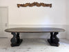 A 1920's Regency Style Ebonised Extending Dining Table