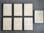 Framed Antique French Architectural Textbook Prints