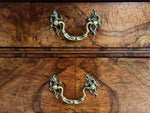 An Early 19th C French Burr Walnut Commode with Arabescato Marble Top